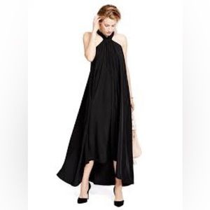 Hatch Black Fete Gown Dress with Sash / Belt